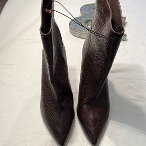 NWOT Express 4 Inch Heels Brown Boots